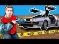 HACKER CAR CHASE! Extreme Makeover of Tesla into a Delorean & Project Zorgo Back To The Future Race