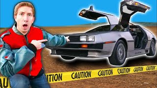 HACKER CAR CHASE! Extreme Makeover of Tesla into a Delorean & Project Zorgo Back To The Future Race