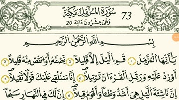سورة  المزمل بصوت القارئ الشيخ وليد النائحي