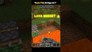 Insane Lava Bridge in Minecraft 😱🔥 | Easy Build Tutorial
