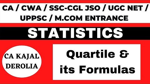 Quartiles and its Formula | Measures of central tendency | Statistics |  Commerce| Part 21 |