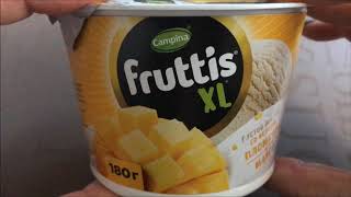 Пробую йогурт Fruttis XL Манго Пломбир, мой отзыв