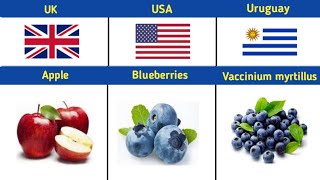 National Fruit from different countries (Part-2)