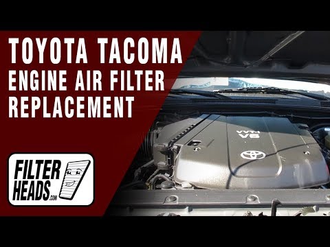 How To Replace Engine Air Filter 2005 2015 Toyota Tacoma V6 4 0l