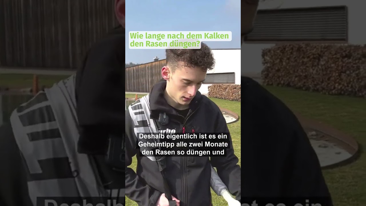 Wie lange nach dem Kalken kann man den Rasen dngen?  #fyp #dngerstreuer  #frhling #rasendnger - YouTube