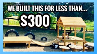 DIY PLAYGROUND ON A BUDGET  | Building our goats a playground | it is a family project. |