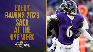 Every Ravens 2023 Sack At the Bye Week | Baltimore Ravens