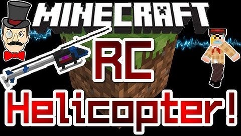 Minecraft Mods - RC HELICOPTER Mod ! Fly a Radio Controlled Stunt Heli !