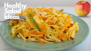 Cabbage, Carrot, Green Apple and Spring Onion. 4 Ingredients For Your Healthy Salad Ideas.