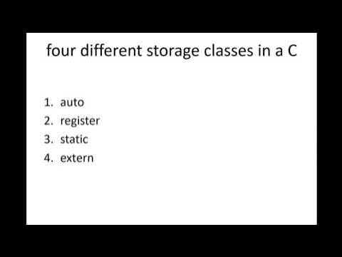 Storage classes in C - part 2 (Static and Extern) - YouTube