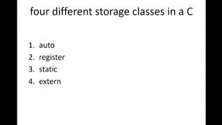 Storage classes in C - part 2 (Static and Extern)