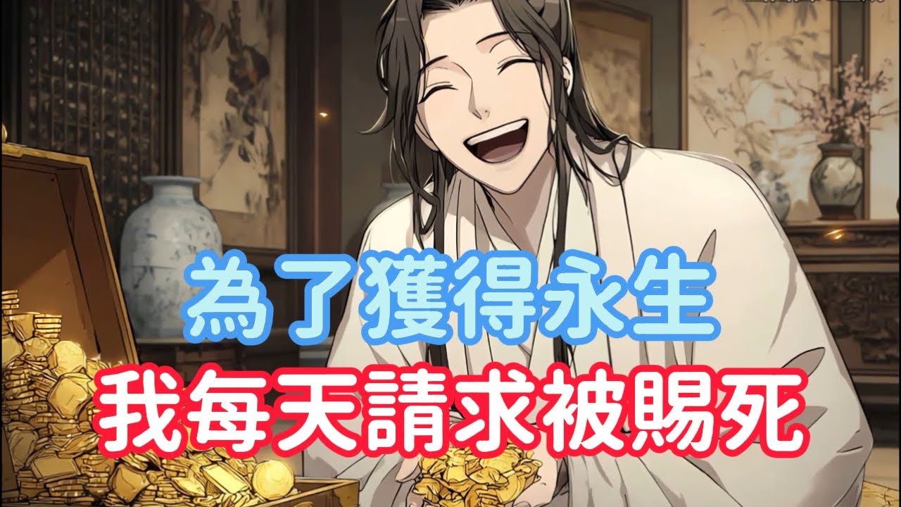 《為了獲得永生，我每天請求被賜死》穿越大明三年貪了八十億，朱元璋看著一年二千萬的稅收陷入了沉思，我不僅舉報自己貪污還請求朱元璋將我賜死，只因我回到現代就可以獲得永生……#漫画解说
