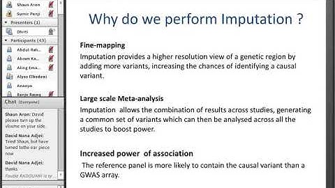 Imputation and its importance in GWAS (Lecture 6)