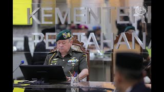 YANG DI-PERTUAN AGONG BERANGKAT LAWATAN RASMI KE KEMENTERIAN PERTAHANAN