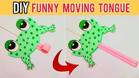 DIY FUNNY FROG MOVING TONGUE | Teen Craft