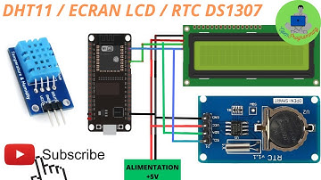 ESP32 : DHT11 / ECRAN LCD I2C / RTC DS1307