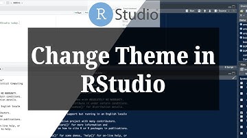 CHANGE THEME in R | RStudio | How to Switch to Dark Mode in R