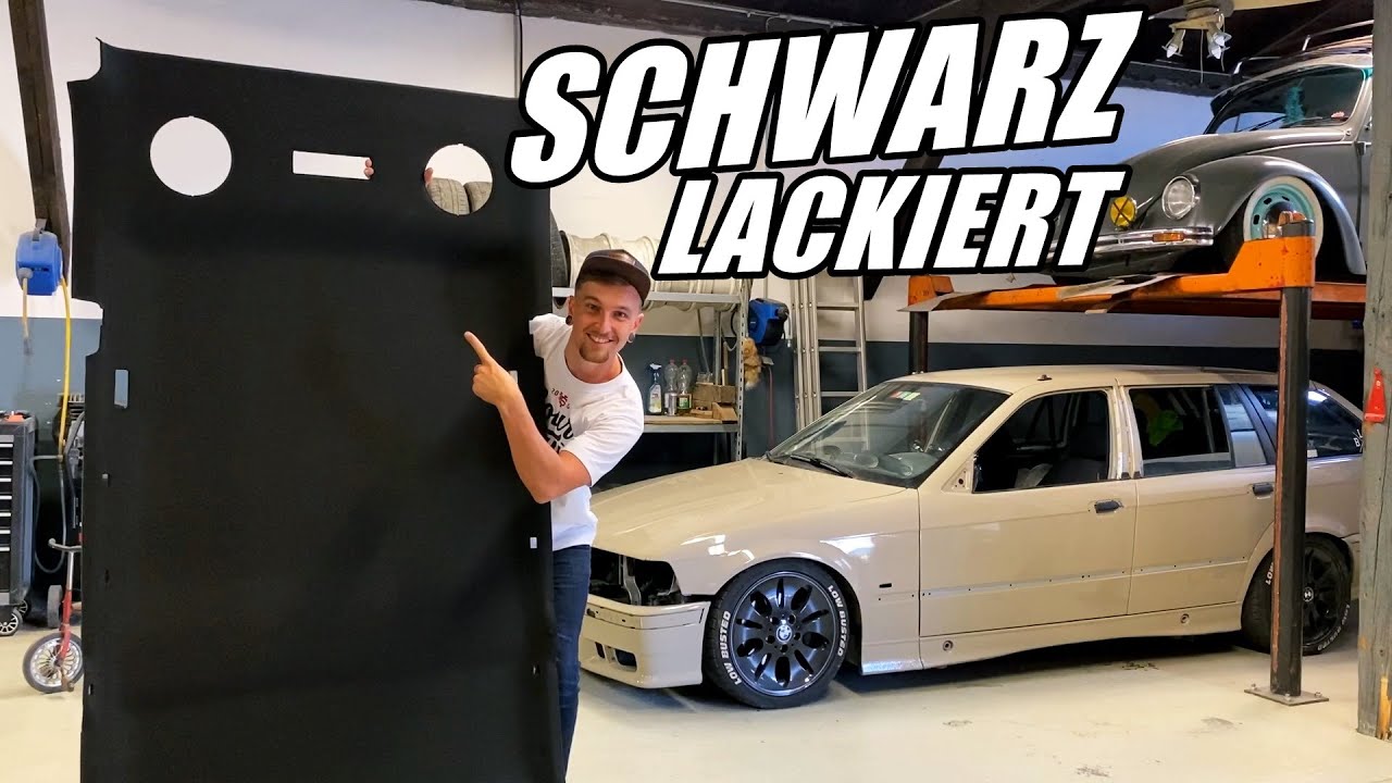 INNENRAUM SCHWARZ LACKIEREN AM BMW E36 PROJEKT