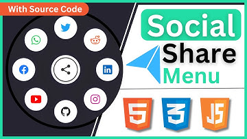 🔥Animated Circular Social Media Share Menu Using HTML / CSS / JS || [ With Source Code ]
