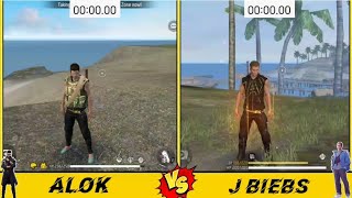 ALOK VS J BIEBS ZONE TEST FREE FIRE // GARENA FREE FIRE