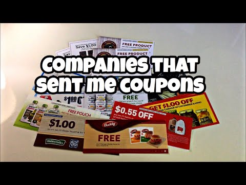 COMPANIES THAT SENT ME COUPONS IN THE MAIL | PART 2