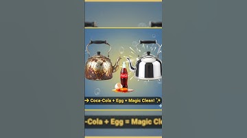 Unbelievable Egg & Coca-Cola Cleaning Trick! 😱 | Magic Experiment That Actually Works | #Shorts