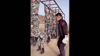 Tough chinese female soldier&#39;s military Drilling 🎖️