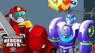 Heatwave \& Blurr 🚨 | Rescue Bots | Kids Cartoon | Videos for Kids | Transformers Junior