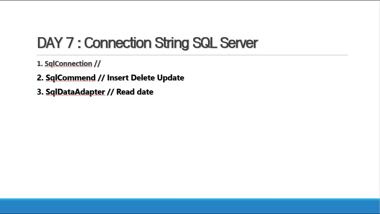 test sql server connection string test sql server connection string