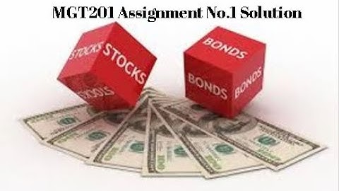 MGT201 Assignment No 1 Solution