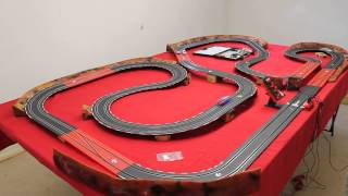 Match Highlights Carrera D143 - 4 cars on 1 controller - bump n run race
