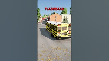 SHOCKING 😲 School Bus, City Bus Accident Flashbacks⚡🚘 #shorts  #beamdrive