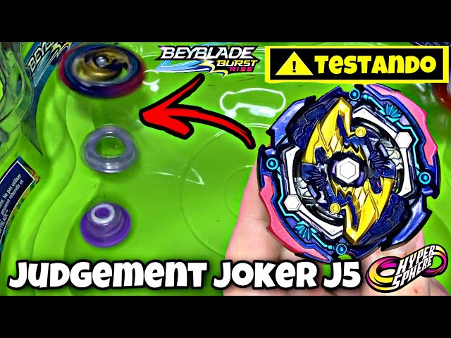 ABRINDO E TESTANDO JUDGEMENT JOKER J5 BEYBLADE BURST RISE