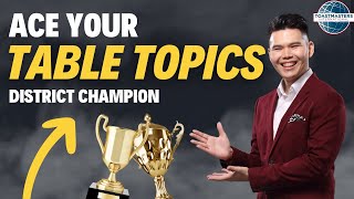 ACE Your Table Topics with this Structure | Tips from an 11-Time District Champion