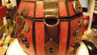 My Up-Cycled Altered Box Steampunk Style