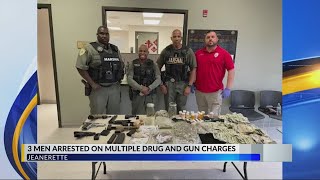 3 men arrested on drug and gun charges