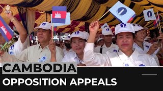 Cambodia's main opposition party to appeal its disqualification ahead of elections