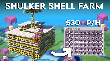 Minecraft Shulker Shell Farm Tutorial 1.16 - 1.20 | Easiest Shulker Shell Farm - 530+ Per Hour!