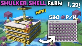 Minecraft Shulker Shell Farm Tutorial 1.20.6 | Easiest Shulker Shell Farm - 530+ Per Hour!