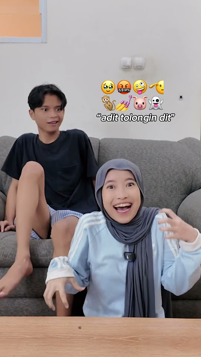 ADIT TOLINGIN DIT SESUAI EMOJI😭ADAM SAMPE KETAKUTAN GITU PAS SYIFA EMOJI SETAN😱