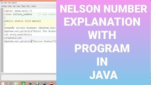 NELSON NUMBER EXPLANATION WITH PROGRAM IN JAVA | BY MARTIAL JAVA | CLASS 9 - 10