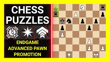 Chess Puzzles to Practice. Themes: Endgame, Advanced pawn, Promotion. Learn Chess