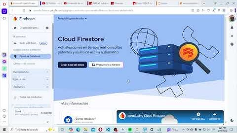 crear base de datos en firebase