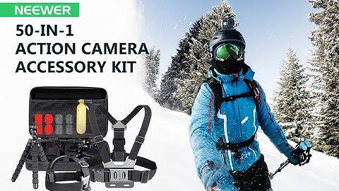 Neewer 50-In-1 Action Camera Accessory Kit for Various Sports Activities