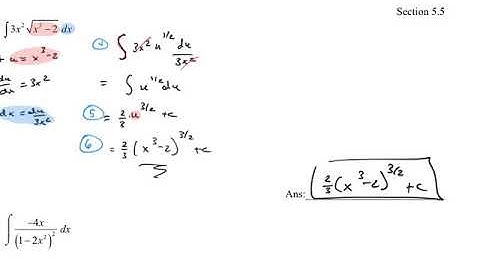 5.5 Integration by Substitution-7