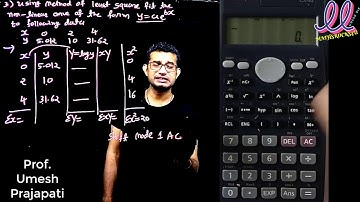 curve fitting exponential function trick | gtu exam | 7 marks | umesh sir | engineering mathematics
