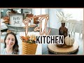 FALL KITCHEN DECORATE WITH ME | FALL FARMHOUSE DECORATING IDEAS AND INSPIRATION 2023