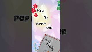 how to make a pop pop card #shorts #ytshort #blogging hands #card