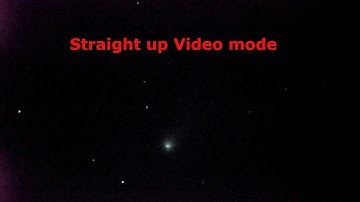 Videoing a Comet and the Andromeda Galaxy with a Basic 12 inch Dobsonian Telescope