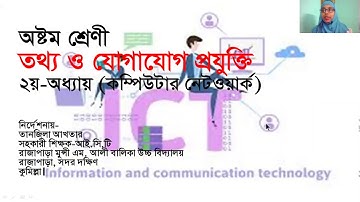 ৮ম শ্রেণি, আইসিটি, কম্পিউটার নেটওয়ার্ক, ২য় অধ্যায়, ২য় অংশ, Class 8, ICT, Computer Network